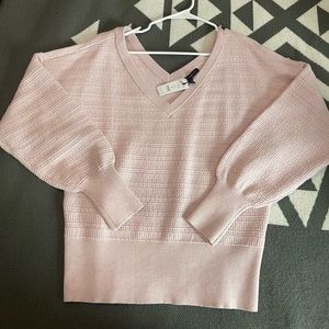 WHBM V-Neck stitch-detail sweater